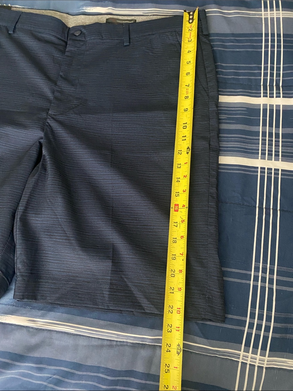 Greg Norman Collection Blue Performance Golf Shorts - Picture 6 of 9